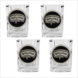Spurs shot glasses