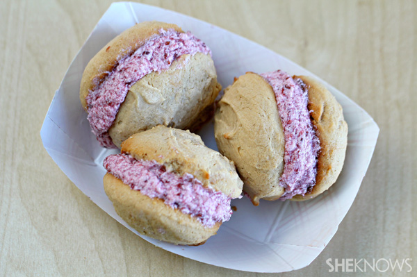 Peanut butter and jelly whoopie pies