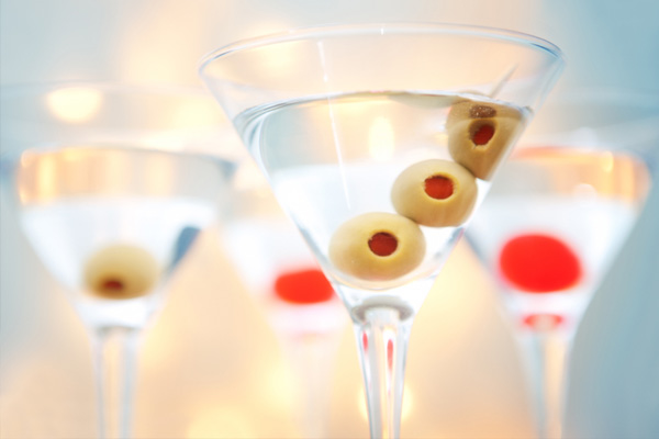 Santa's hot and dirty martini