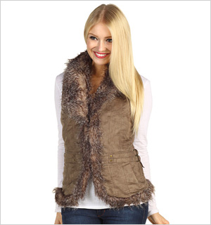 Faux fur vest