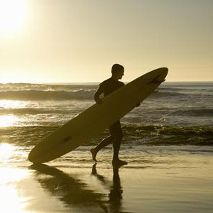 Surfing in California