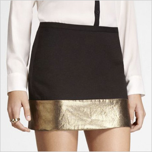 Mini skirt with express