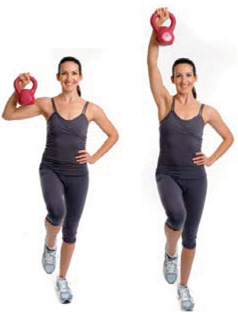 Balancing single arm press