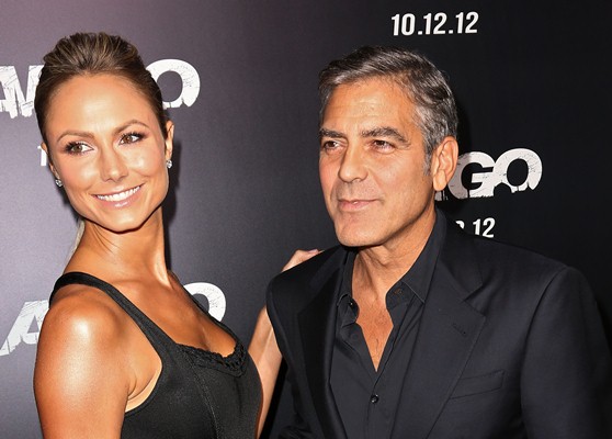 George Clooney and Stacy Keibler