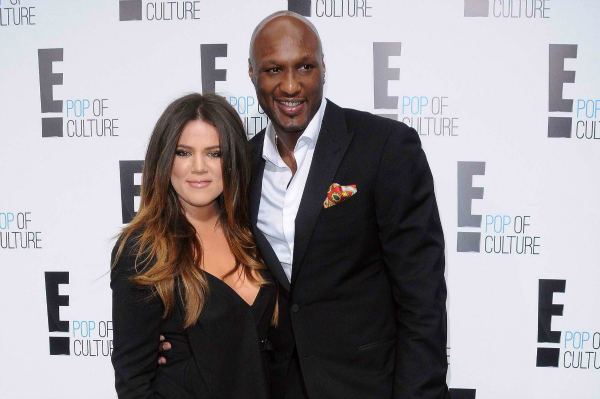 Khloe Kardashian and Lamar Odom in Beverly Hills