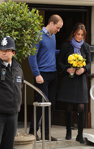 Will and Kate leave King Edward VII hopsital