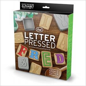 Letterpress cookie cutter