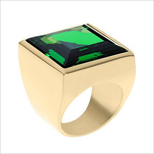 square cut cocktail ring