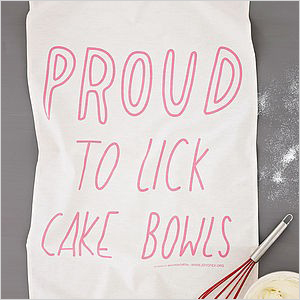 Proud to lick tea towels