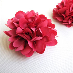 Pink Chiffon Flower Corsage 