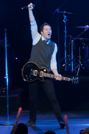 Owl City's Adam Young performing 