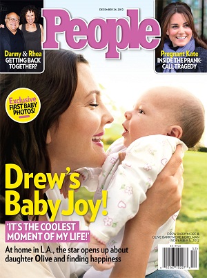 Drew Barrymore talks with People about her daughter, Olive