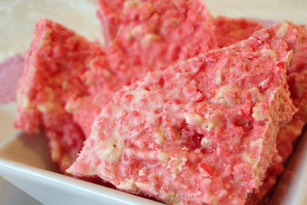 exploding white chocolate with pop rocks