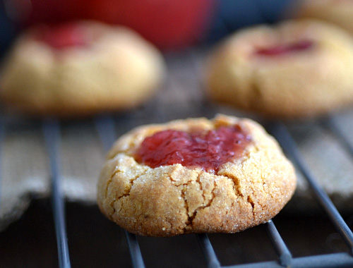Peanut butter thumbprints