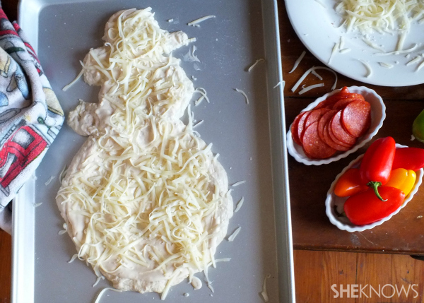 cheese on snowman
