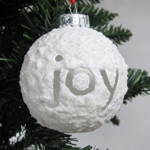 snowball ornament