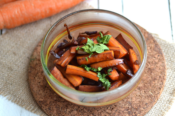 Balsamic glazed carrots
