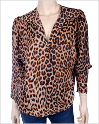 Animal print blouse