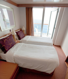 Cabin on cruise ship