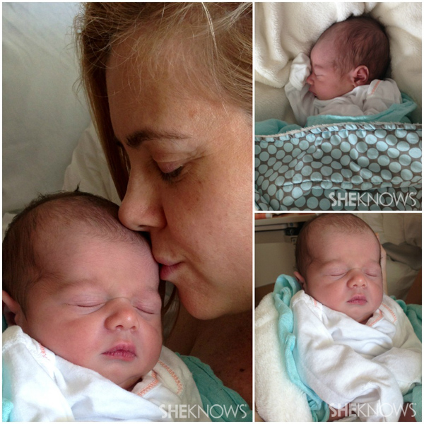 Christie Lynn Smith and her newborn baby