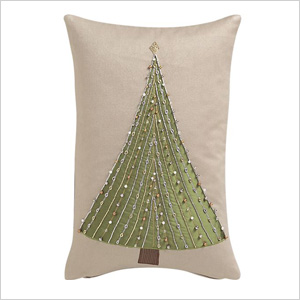 Christmas tree pillow