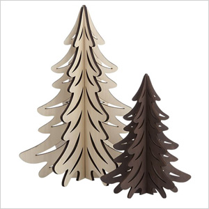 Laser cut trees