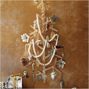 Wooden wall tree