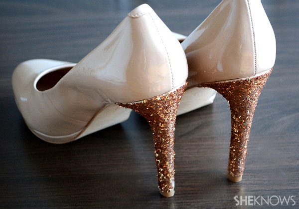 glittery heels