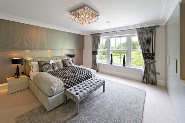 gray bdroom