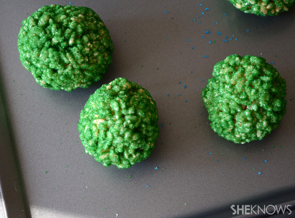 green ornaments