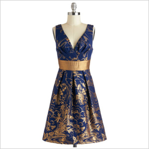 Gold gilded dress