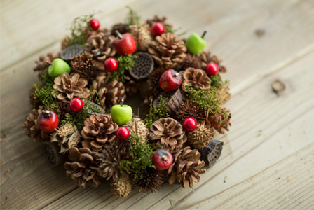 Homemade Christmas wreath