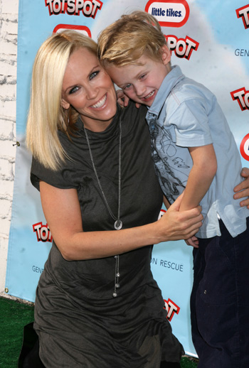 Jenny McCarthy and son Evan in 2008