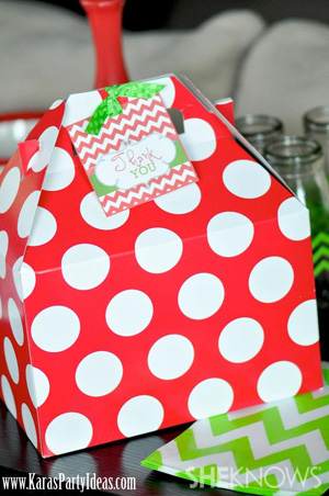 Polka Dot Gable Boxes