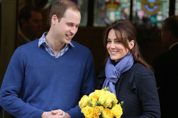 Kate and Wills leaving hospital