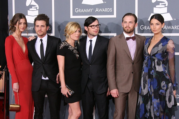 Kings of Leon posse at 2011 Grammys