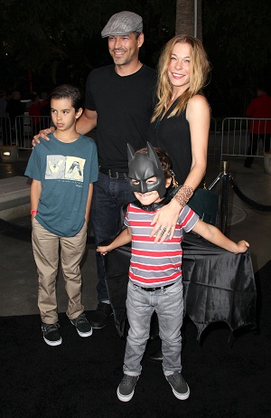 LeAnne Rimes with husband and step-sons