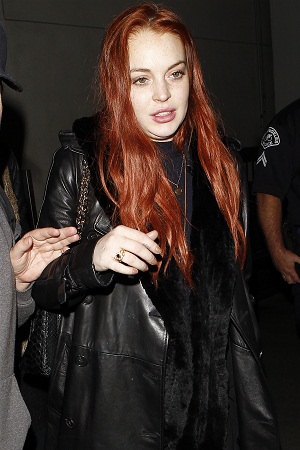 Lindsay Lohan at LAX