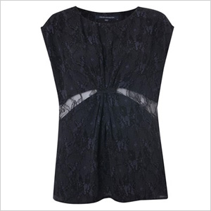 Lace drape top