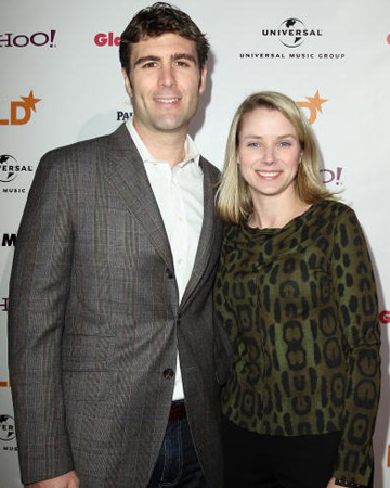 Marissa Mayer with husband