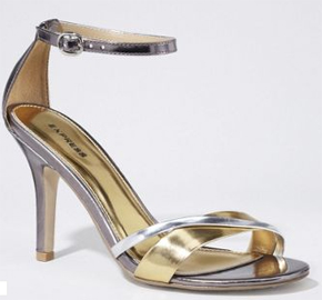 Metallic sandals