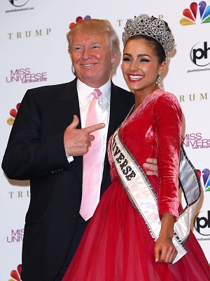 Miss Universe Olivia Culpo with Donald Trump