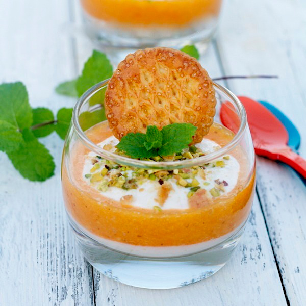 persimmon and yogurt parfaits