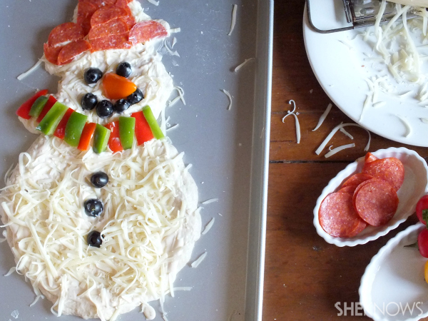 Uncooked snowman