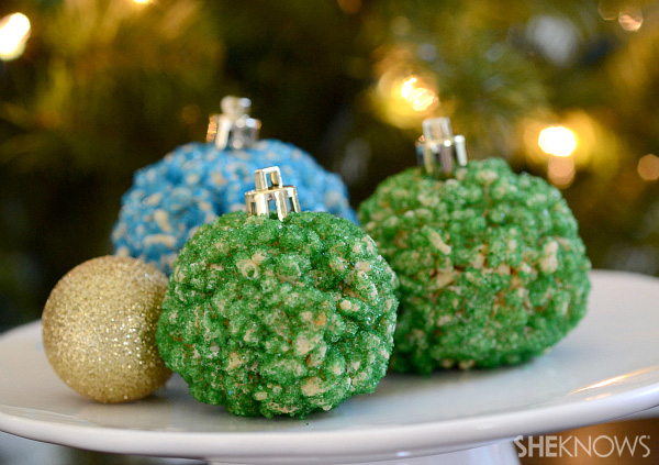 rice krispie ornaments