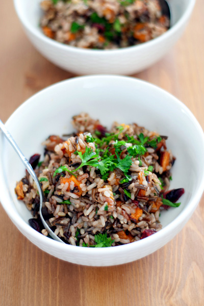 Rustic winter rice pilaf recipe