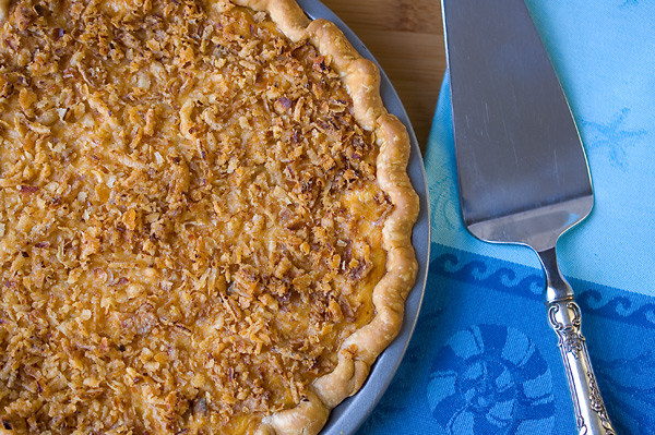 Salmon quiche