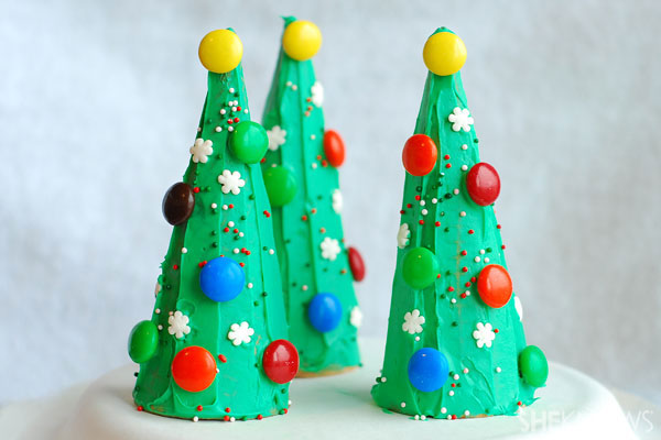 Ice cream cone Christmas trees