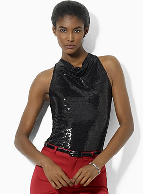 Sequined cami