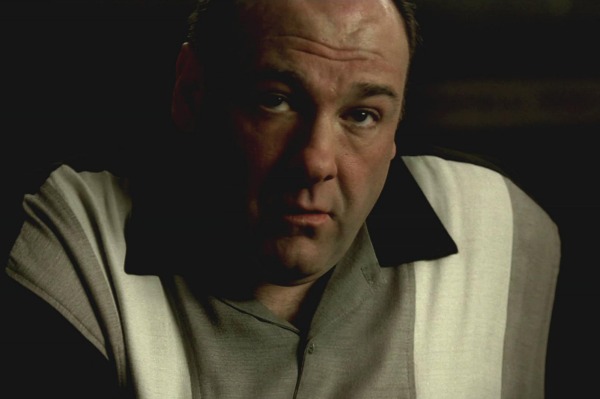 James Gandolfini in the series finale of The Sopranos